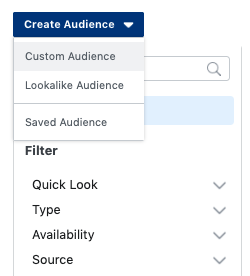 Creating a Custom Audience