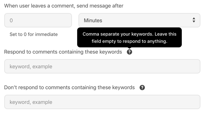 Which-keywords-in-Messenger-to-respond-to